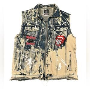 Y2K IMPERIOUS Original Apparel Mens Size XL Distressed/Acid Wash Rocker …